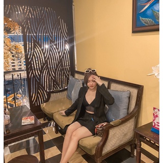 set vest thanh lịch caro