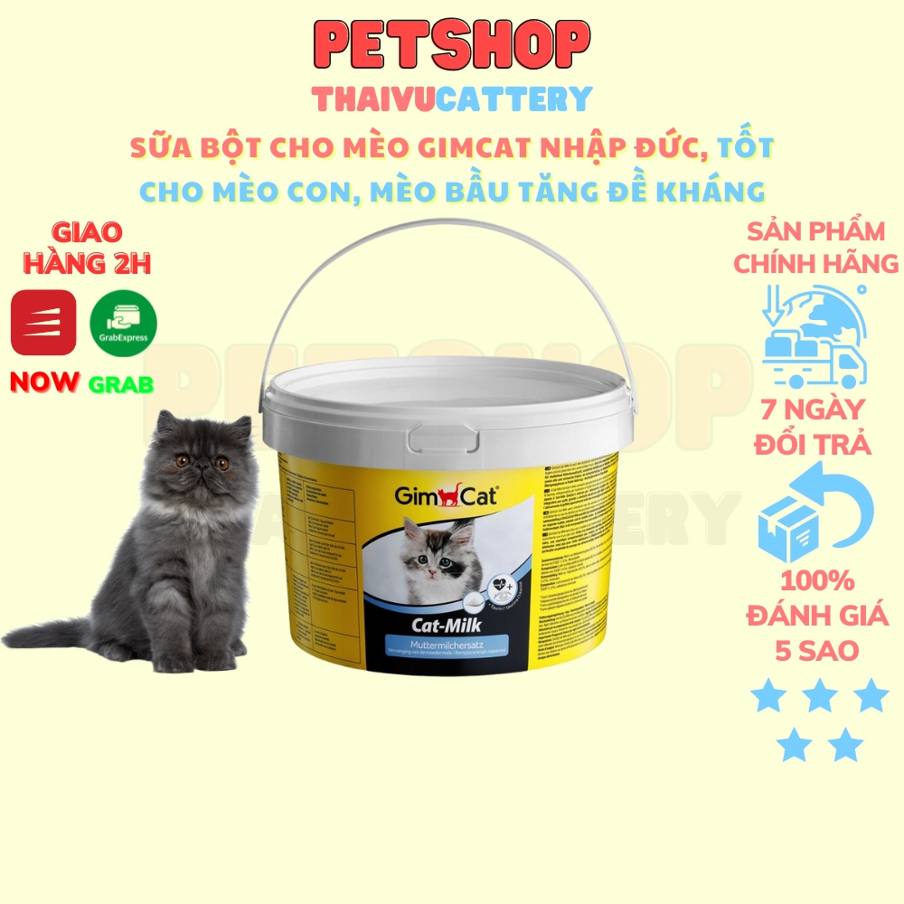 Sữa thay thế sữa mẹ cho mèo sơ sinh Sữa Gimcat nhập khẩu Đức chính hãng hộp 2kg