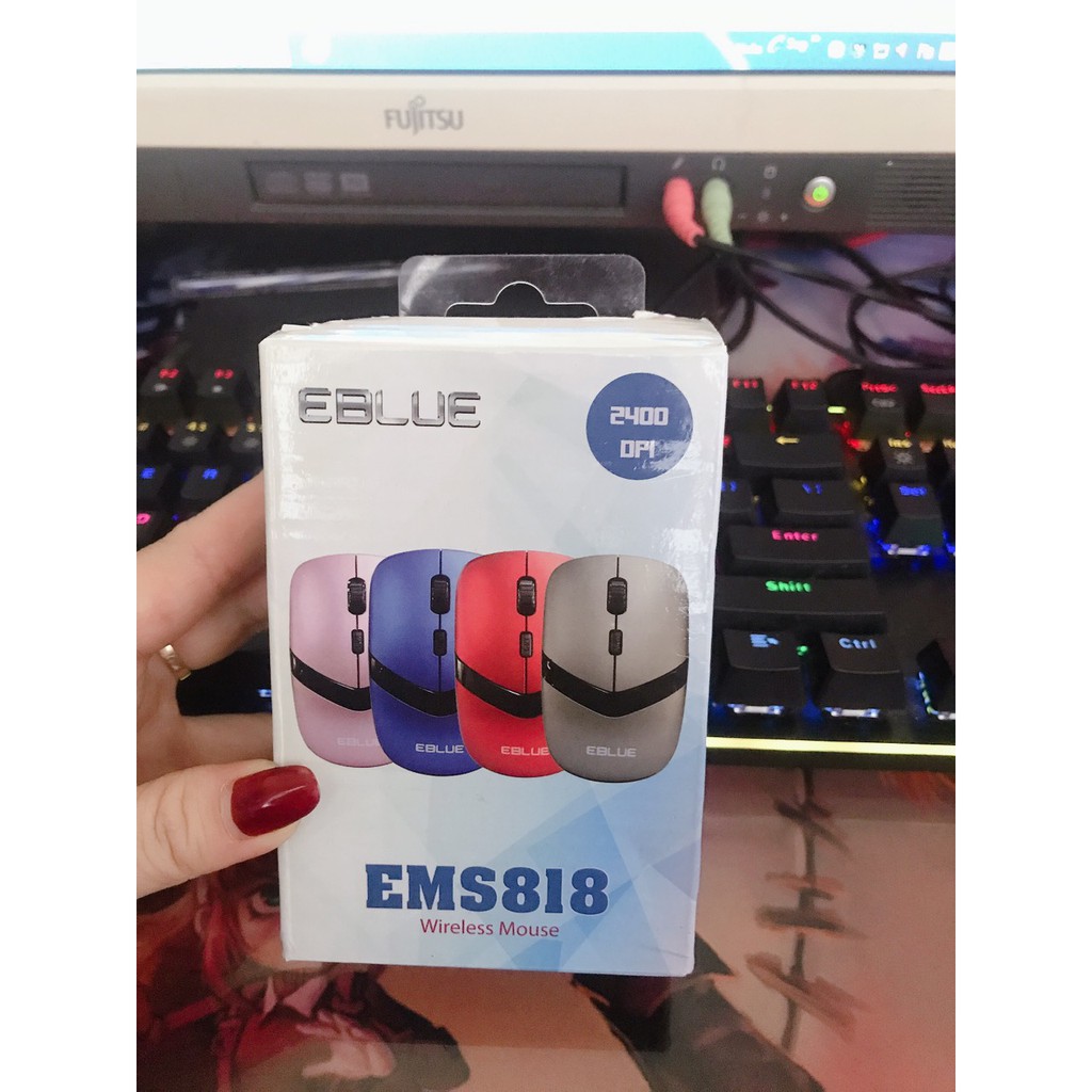 CHUỘT EBLUE EMS818 KHÔNG DÂY BH 12 THÁNG NEW