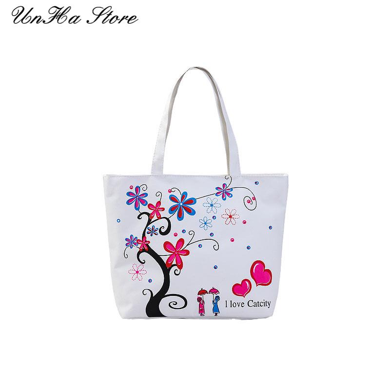 Túi tote vải Canvas đeo vai nữ đi học đi chơi, phong cách Hàn Quốc.