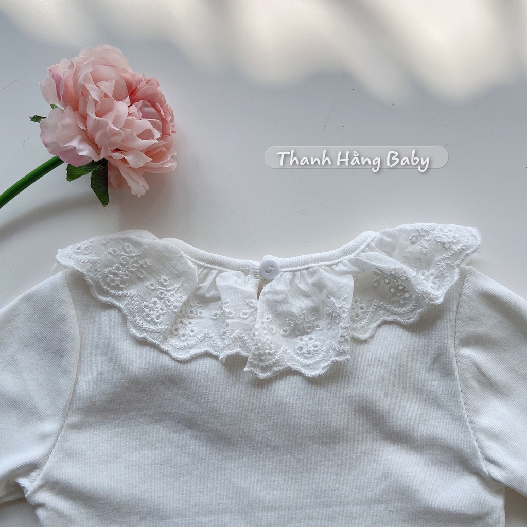 Áo Thun Dài Tay Bé Gái, Áo Dài Tay Cho Bé Cotton Hàn Mềm Mịn Thanh Hằng Baby Từ 5 - 15 Kg