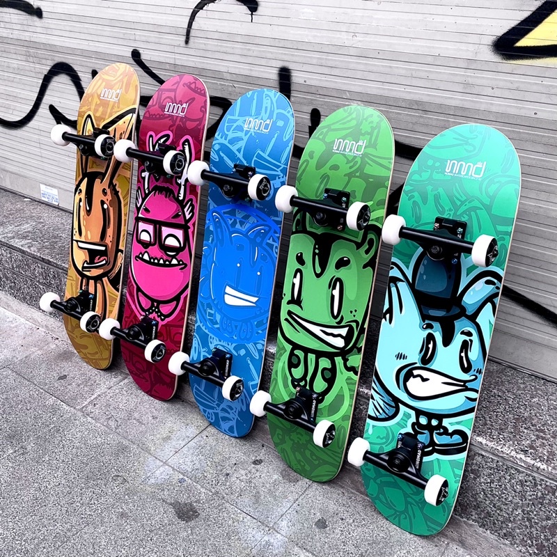 Ván Trượt Skateboard Tiêu Chuẩn Châu Âu - NOMAD FREAK GREEN COMPLETE 8.0