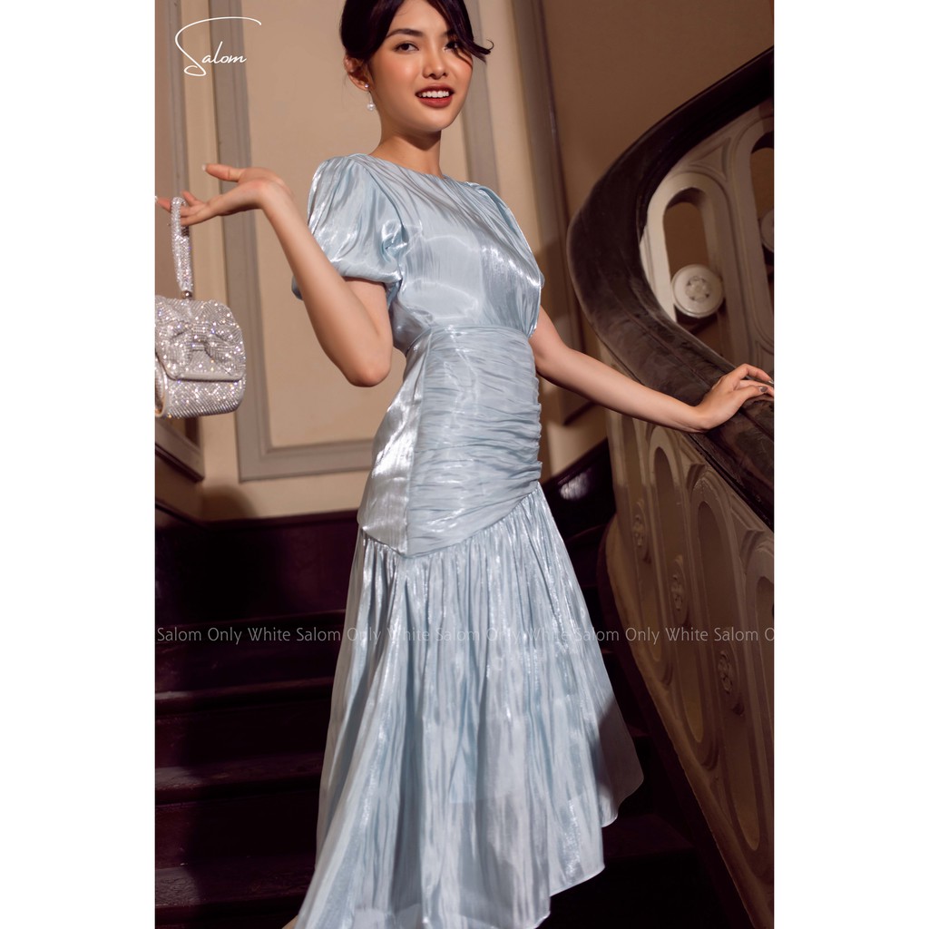 Đầm Organza vạt chéo tay phồng_ Stella | BigBuy360 - bigbuy360.vn