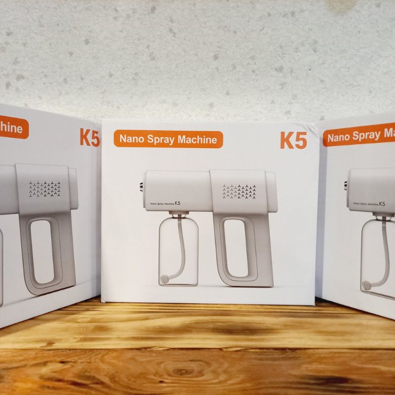 SÚNG XỊT KHỬ KHUẨN NANO K6x 8 LED - Súng bắn cồn tích điện