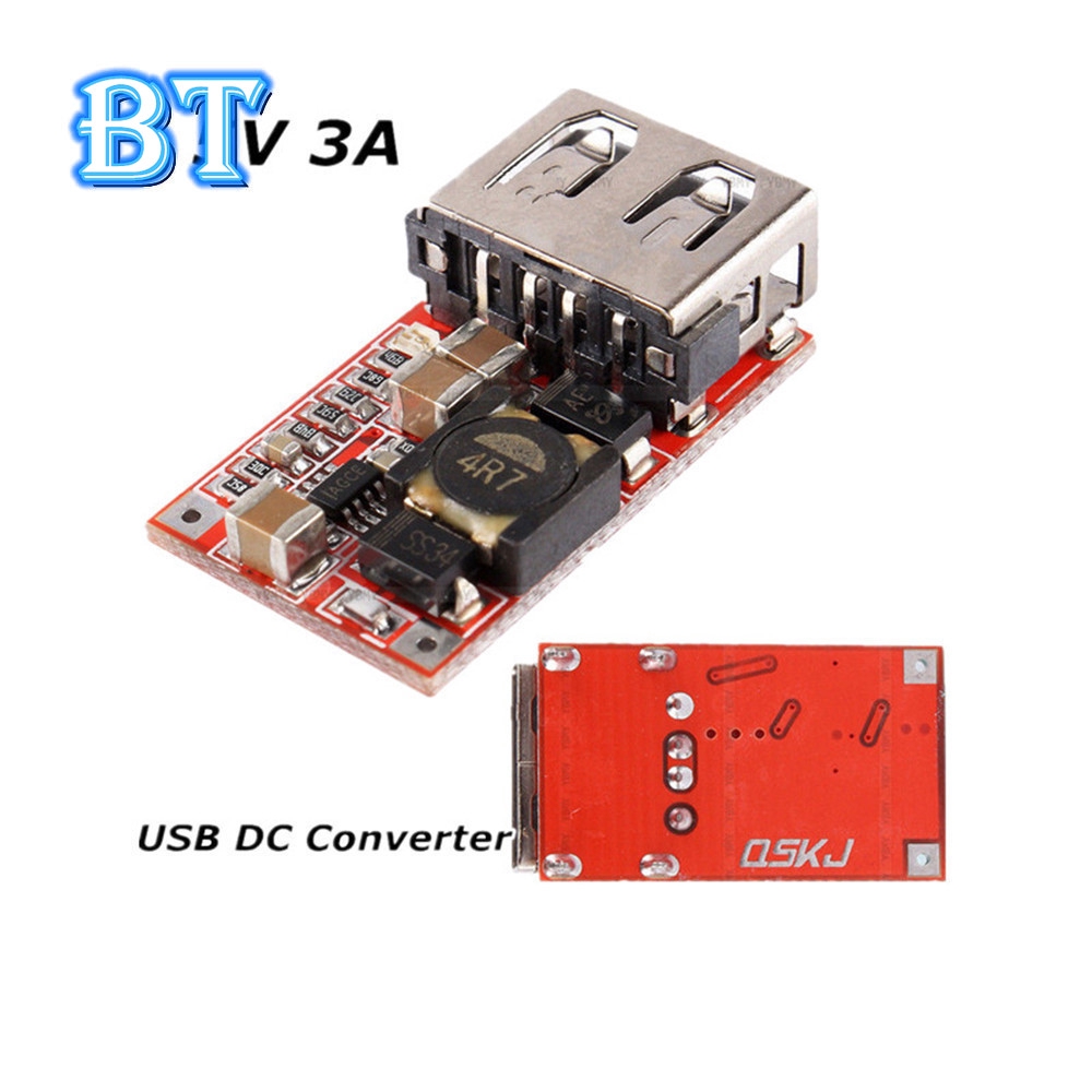 1 Mô Đun Hạ Áp 6-24V 24V 12V Xuống 5V USB DC-DC Cho Điện Thoại