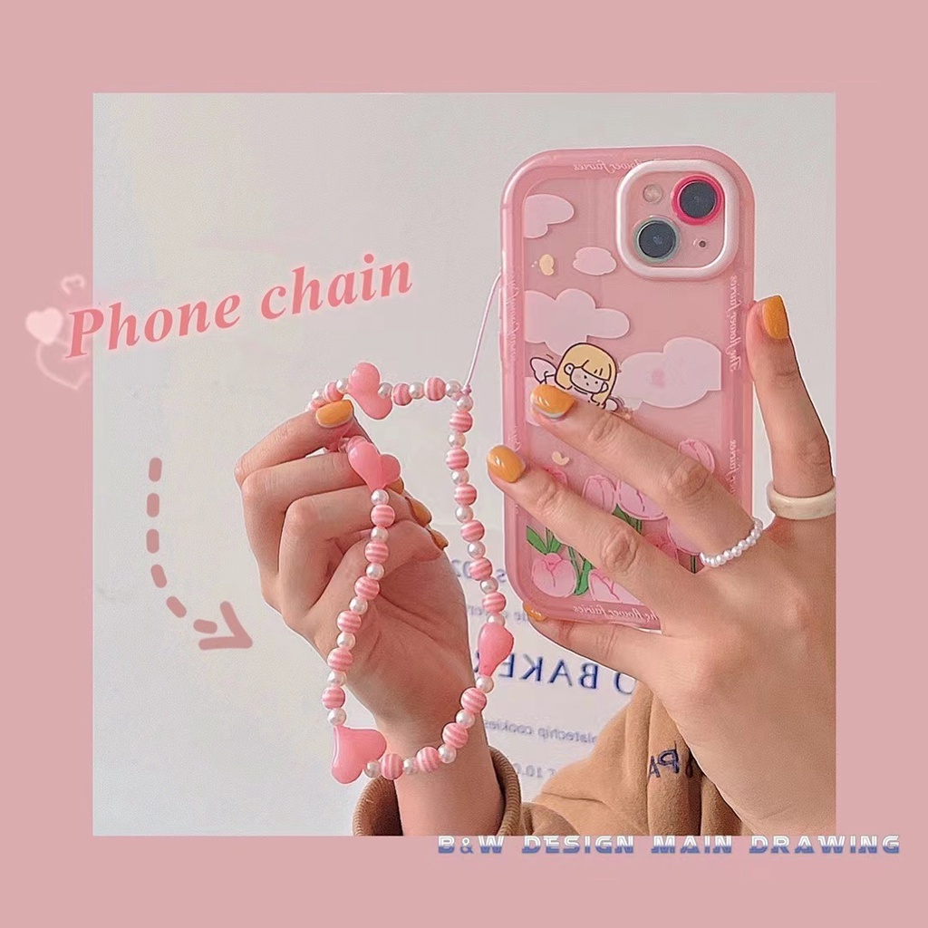 Dây treo điện thoại họa tiết dễ thương dễ sử dụng