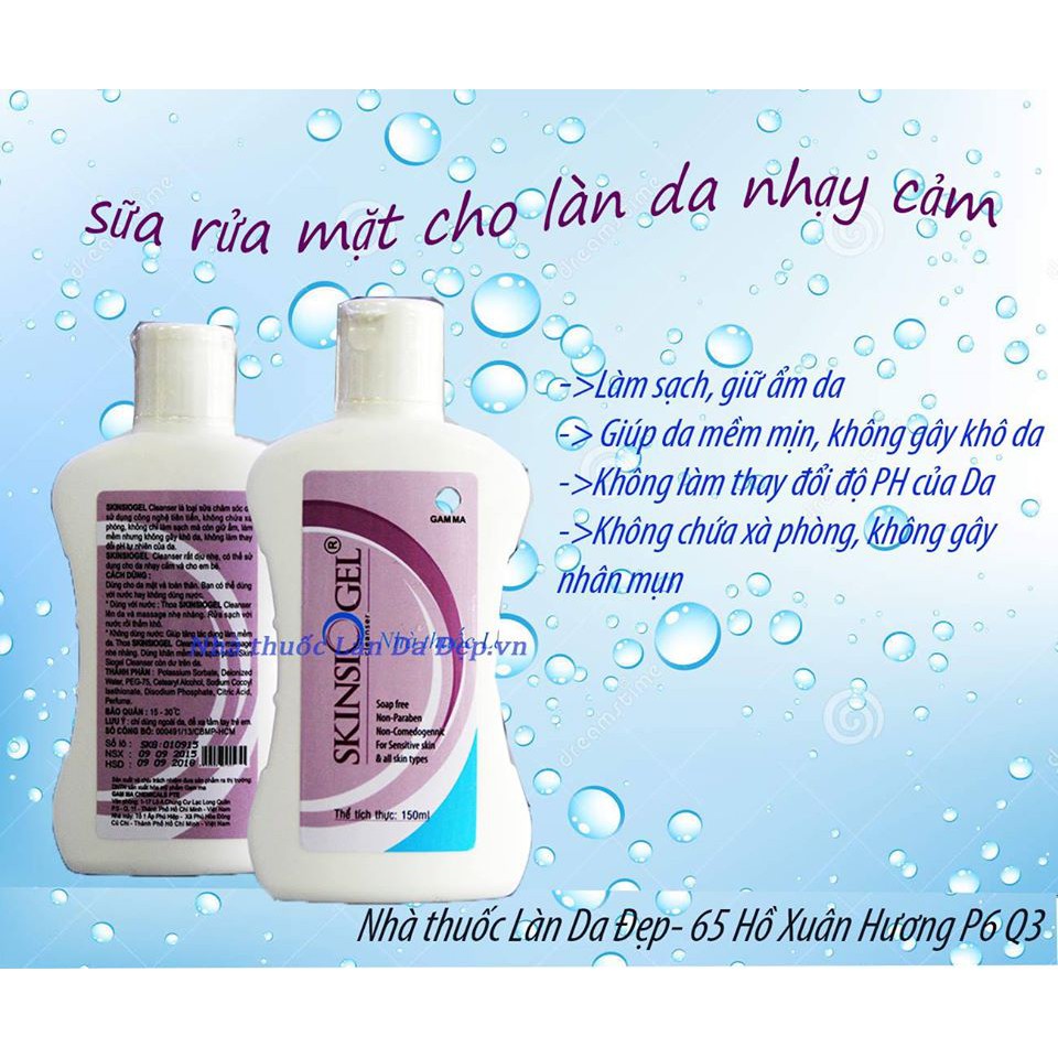 (CHÍNH HÃNG) SKINSIOGEL CLEANSER 150ML - SỮA CHĂM SÓC DA CHO MẶT VÀ TOÀN THÂN