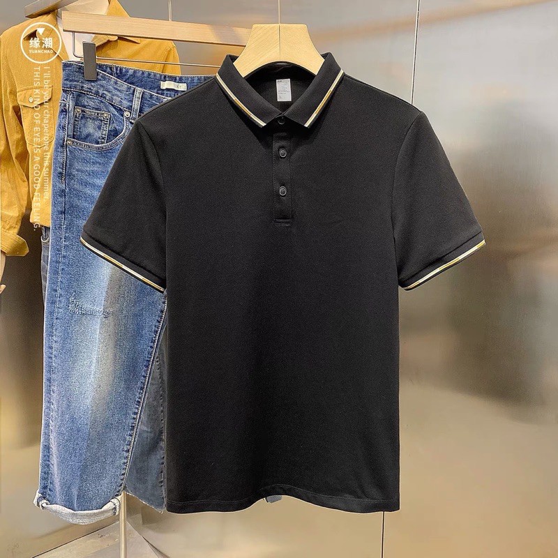 MH ÁO POLO CỔ BẺ PHỐI VIỀN 4M CHO NAM- Mẫu mới | BigBuy360 - bigbuy360.vn