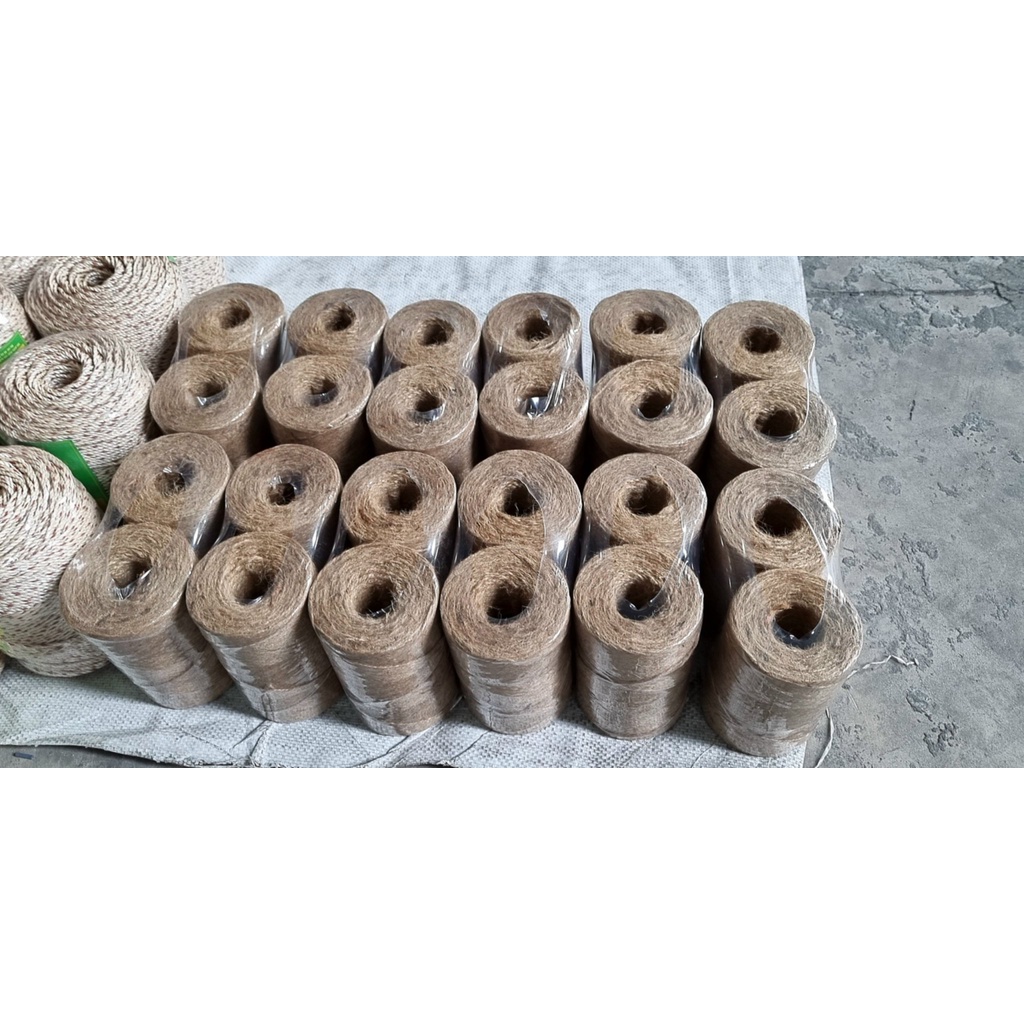 COMBO 4 cuộn dây thừng trang trí, dây thừng gai, bố 220 mét