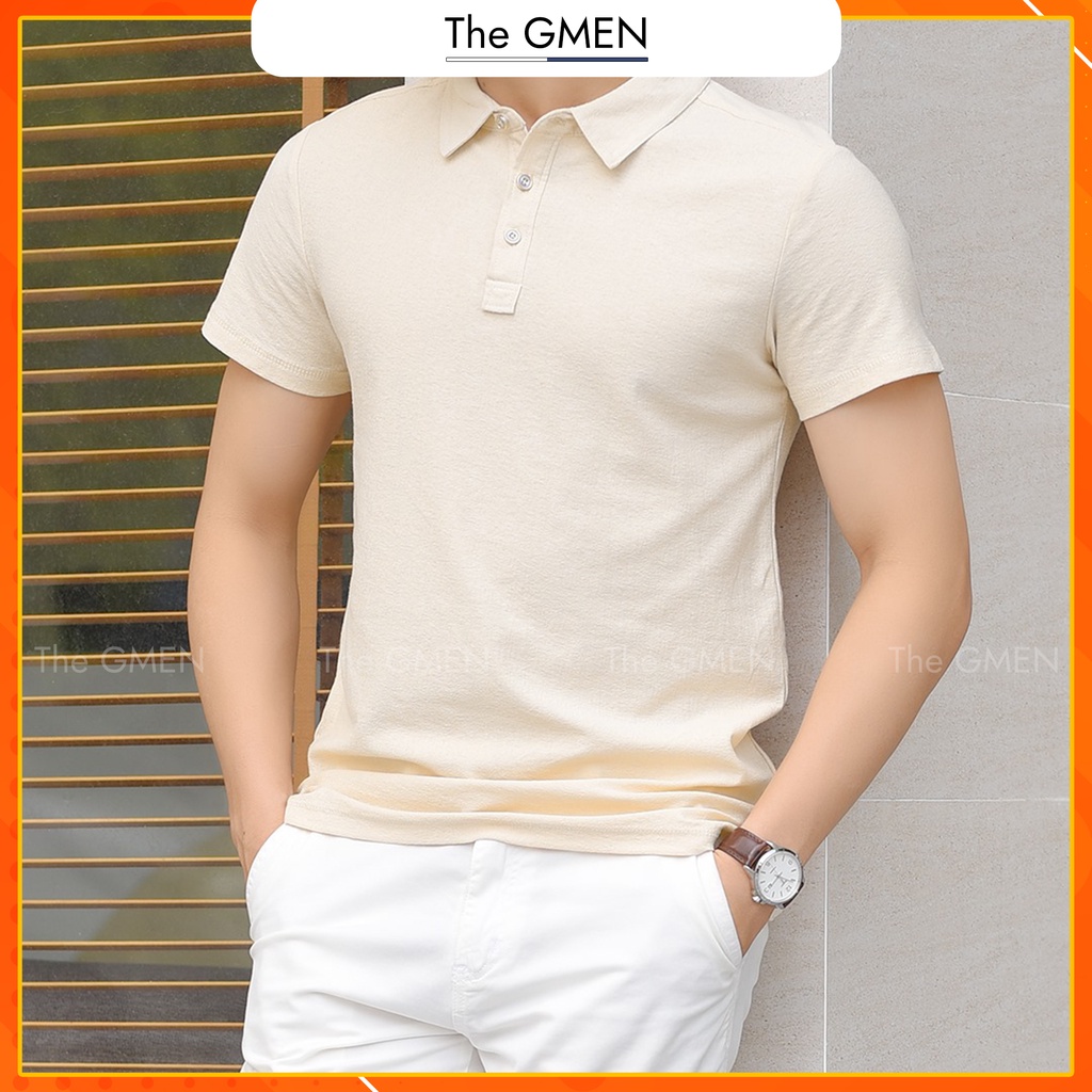 [Giảm 10% Mã SKMLTSM12] Áo Polo nam The GMEN Uni Polo Shirt chất liệu mềm mại, chống tia UV, thoáng mát và kháng khuẩn