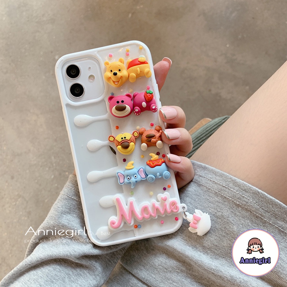 Ốp điện thoại tpu mềm hình gấu pooh 3D chống sốc cho iPhone 12 11 Pro Max X Xs Max Xr 8 7 Plus | BigBuy360 - bigbuy360.vn