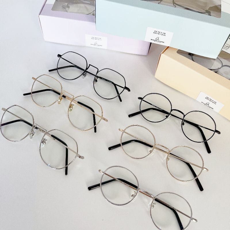 Kính Chống Ánh Sáng Xanh và Tia UV BANANA GLASSES Hàn Quốc - Gọng BETA TITAN