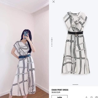 Sẵn váy zara kèm belt size xs