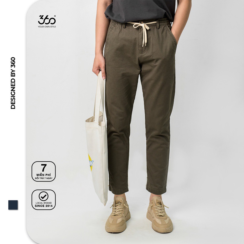 Quần kaki dáng baggy cao cấp 360 Boutique Made in Vietnam - QBKOL002 - Hàng nhập khẩu
