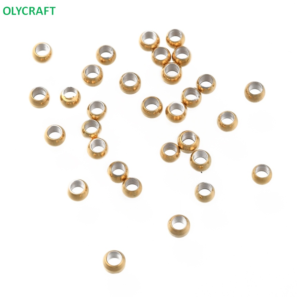 50 Hạt Xỏ Lỗ Bằng Thép Không Gỉ 304 Màu 5x3mm: 3mm