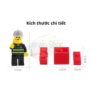 Lắp ráp Lego xe cứu hỏa 206 chi tiết