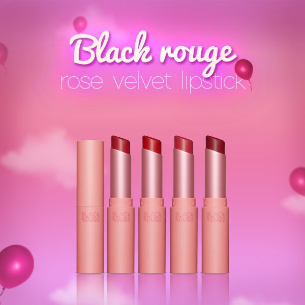 Son Thỏi Siêu Mịn Siêu Lì Black Rouge Rose Velvet Lipstick R01-R05