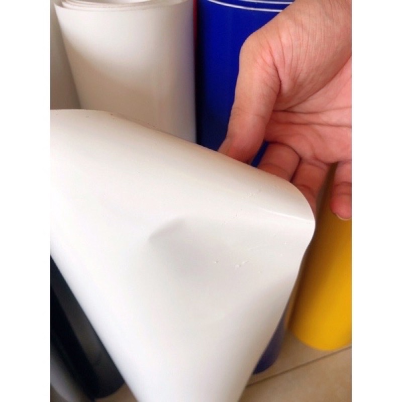 Giấy Decal Trắng bóng dán xe máy, ô tô, đồ gia dụng...khổ 60cm - dài 1m
