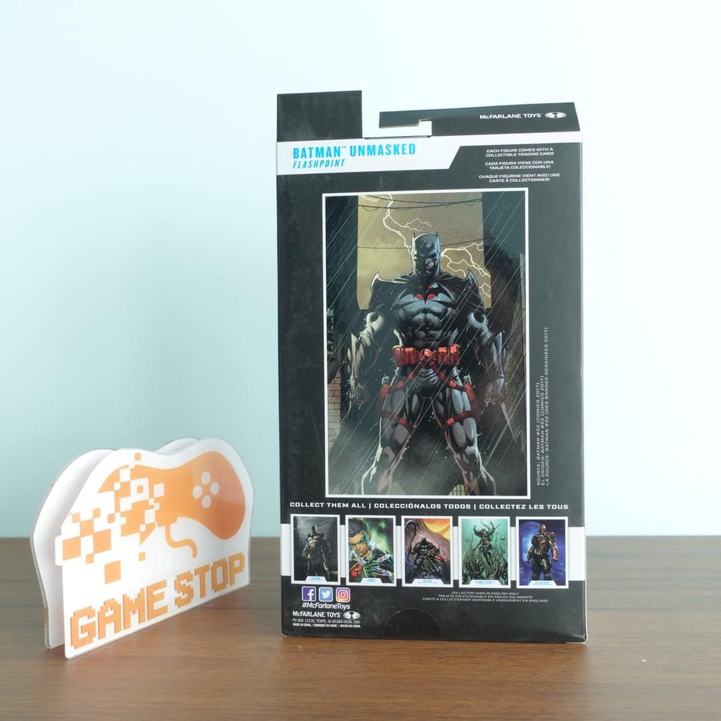 Mô hình DC Multiverse Thomas Wayne 18cm Flashpoint Batman Unmasked  McFarlane CHÍNH HÃNG MỸ DCMF33