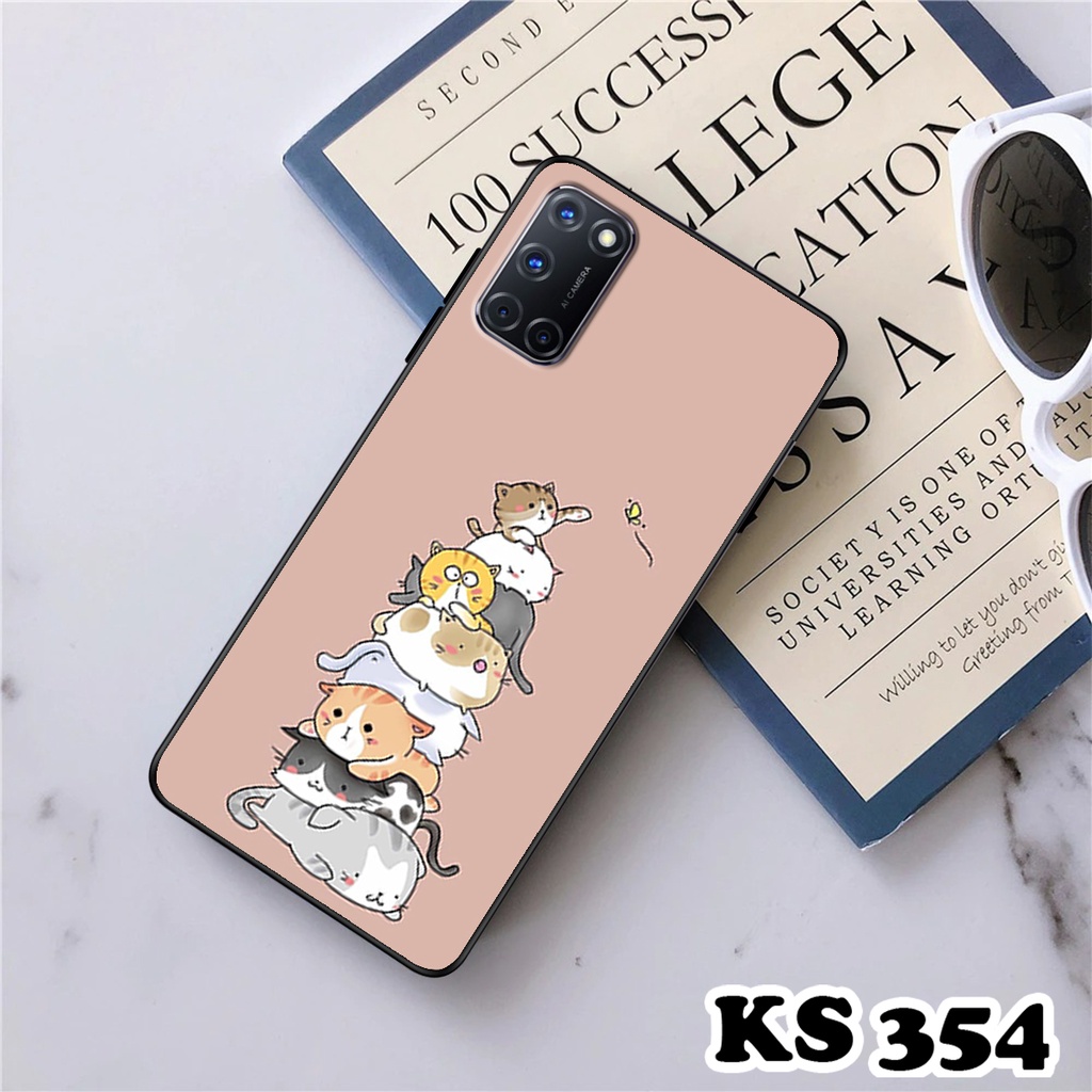 Ốp lưng Oppo A52 - Oppo A53 - Oppo A92 - Ốp in hình Cat&amp;Bear đáng yêu - Chất liệu TPU siêu bền