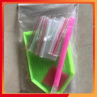 FREESHIP 99K TOÀN QUỐC_Bộ dụng cụ đính đá, gắn đá tranh đá (1 bộ gồm 1 cây đính đá, 1 khây, 1 sáp)