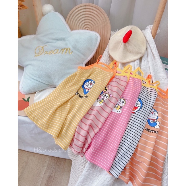 |FAMARAL1 giảm 10k cho đơn 50k|váy cotton đũi doremo cho bé