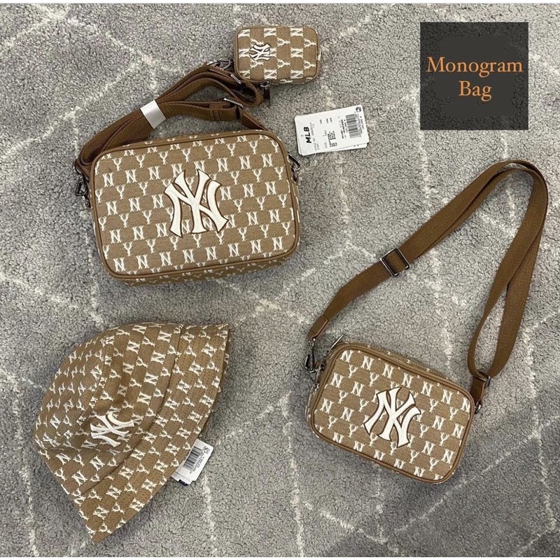 Túi MLB nâu monogram