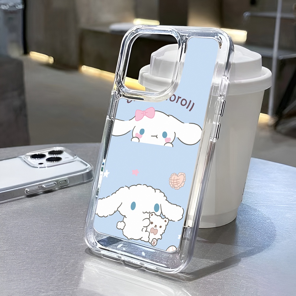 Ốp Điện Thoại Trong Suốt Hình Cinnamoroll Dễ Thương Cho iphone 14ProMax 14Plus 13 11 12 7Plus X XR XS Max