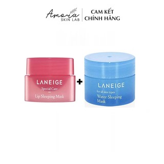 Bộ Đôi Mặt Nạ Ủ Môi Laneige và Mặt Ngủ Mặt Laneige Minisize