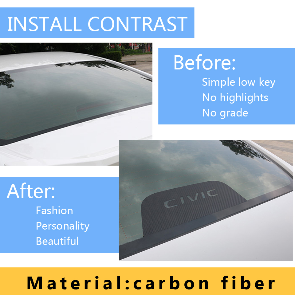 Miếng Dán Trang Trí Đèn Phanh Xe Ô Tô Honda Civic Fd / Fb / Fc 2016-2021