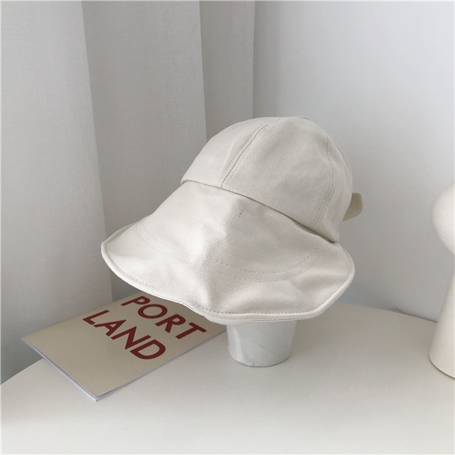 Nón Tai Bèo Vành Rộng Đính Nơ Xinh Xắn Cho Nữ