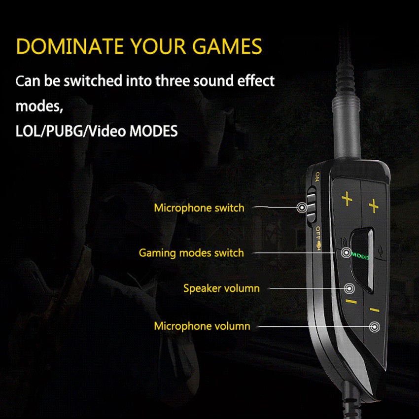 Tai Nghe Chơi Game Somic G936N USB 7.1 Âm Thanh Vòm 3.5mm PS4 Có Mic Giảm Tiếng Ồn Cho Điện Thoại / Laptop