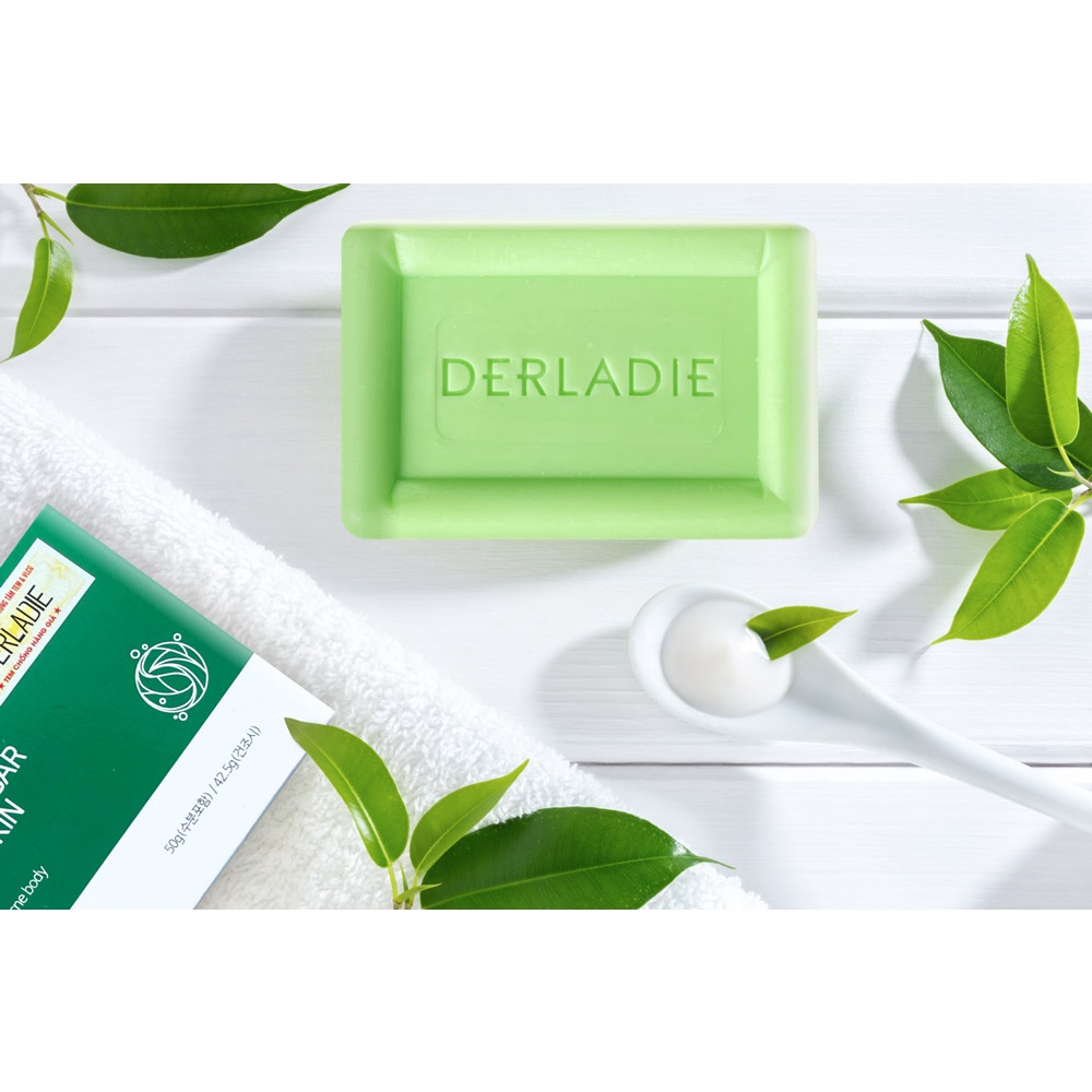 Xà phòng Derladie Body Cleansing Bar For Blemish Skin 50g giúp làm sạch và giảm mụn cơ thể