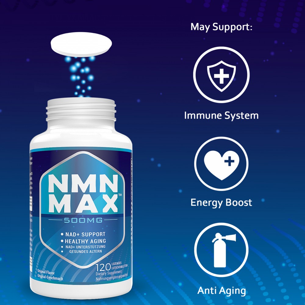 NMN 500mg 120 Viên - Chống Lão Hóa - Sửa Chữa Tế Bào - Nicotinamide Mononucleotide