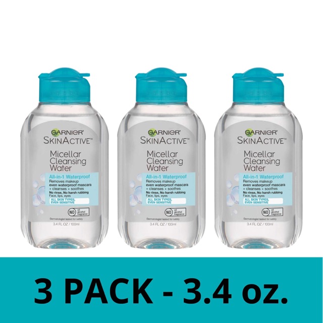 [USA New] 1 chai Nước tẩy trang không cồn Garnier 100ml