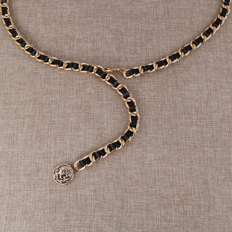 Thắt lưng kiểu dây xích kim loại thời trang phong cách Hàn Quốc 19590