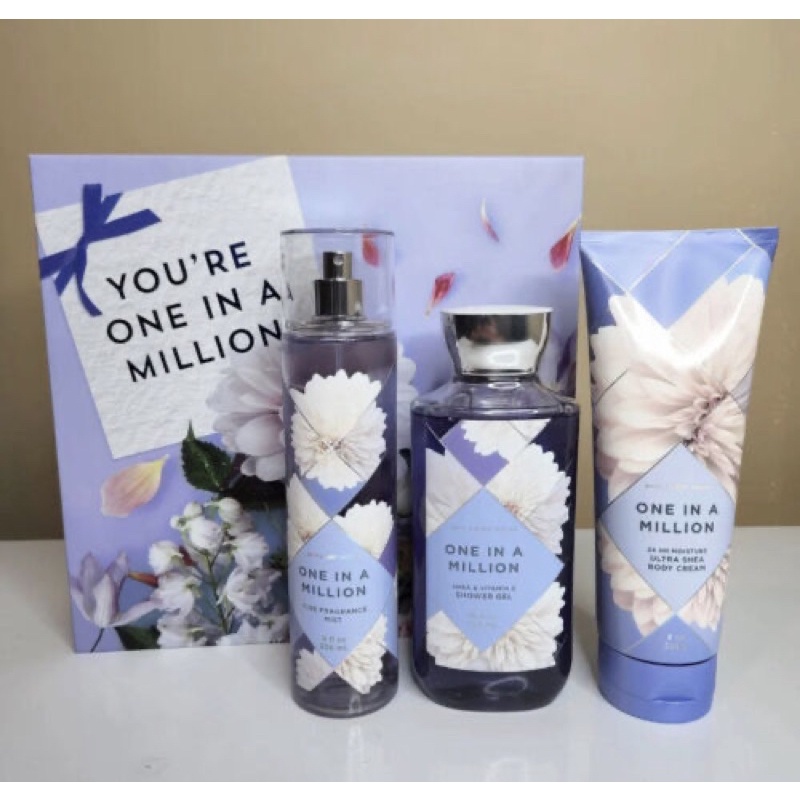 Set Tắm Dưỡng Xịt Thơm Mịn Da Lưu Hương Toàn Thân Bath & Body Works - One In a Million