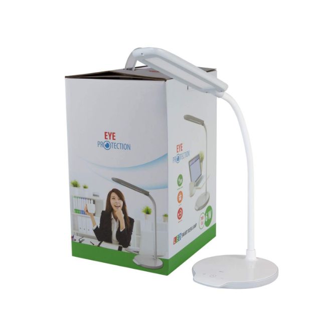 Đèn bàn (đèn học) đọc sách làm việc chống cận Rạng Đông LED 6W cảm ứng, đổi 3 màu / 5 mức ánh sáng RD-RL-22, 36