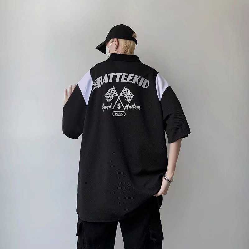 Áo Thun Polo Tay Ngắn Phong Cách Mỹ Dễ Phối Đồ Thời Trang Mùa Hè Cho Nam Size M-2XL