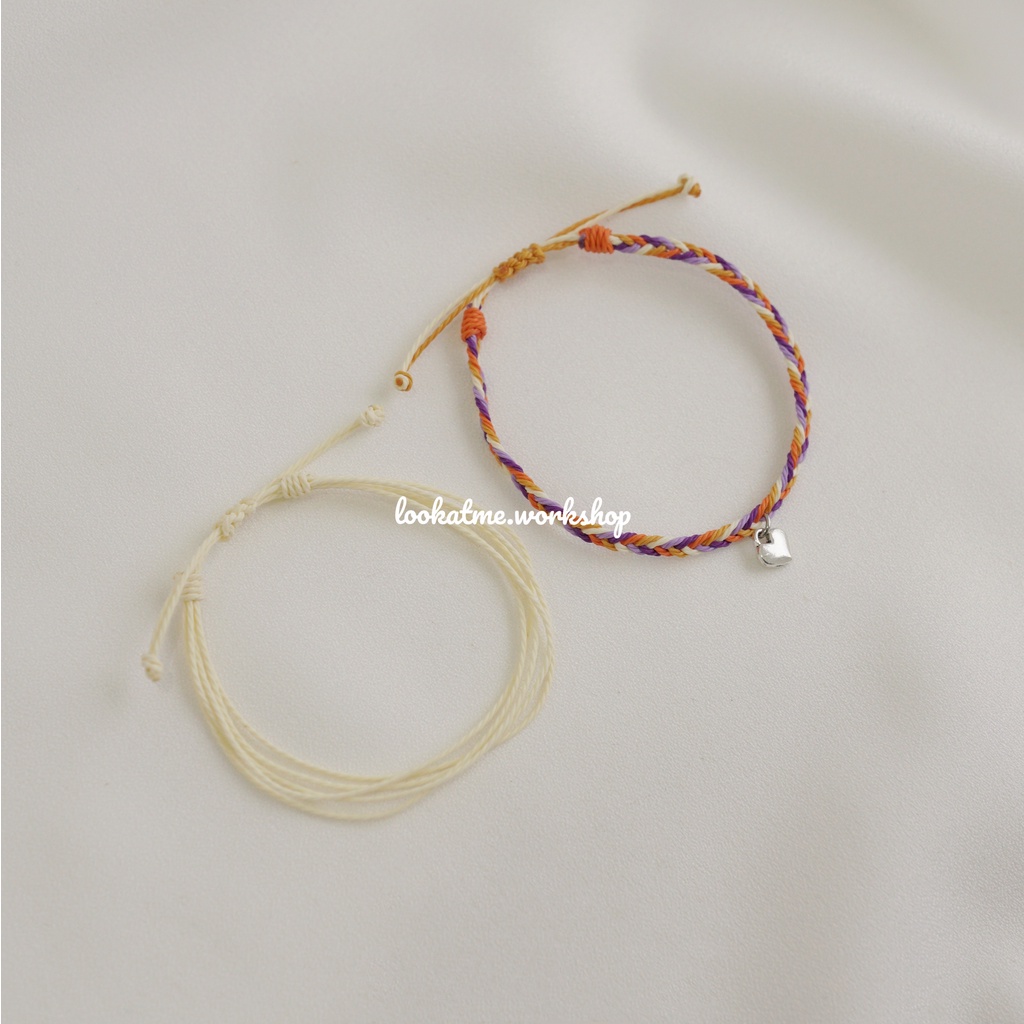 Vòng tay handmade dây thắt đủ màu Lookatme Sunshine LAM