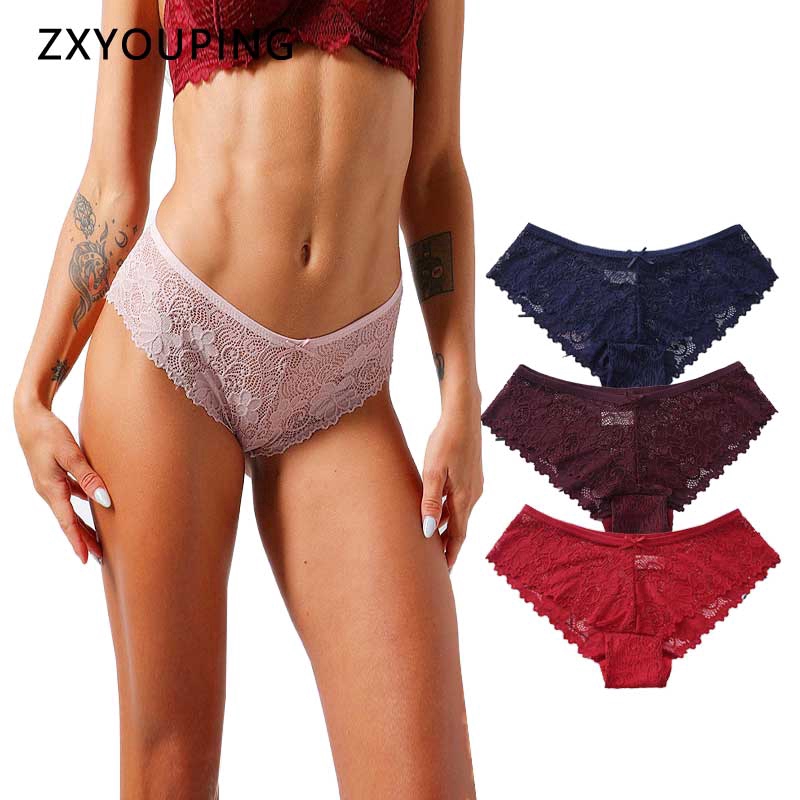 AOFEIQIKE Quần lót ren lưng thấp thoáng khí thoải mái quyến rũ size S-XXL cho nữ