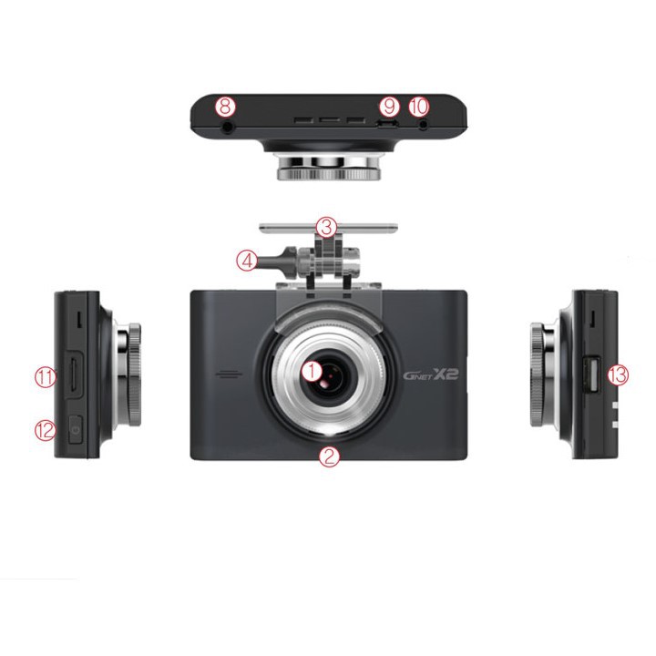 [Hỗ Trợ Lắp Đặt Miễn Phí Tận Nơi] CAMERA HÀNH TRÌNH HÀN QUỐC GNET X2i BẢO HÀNH 12 THÁNG