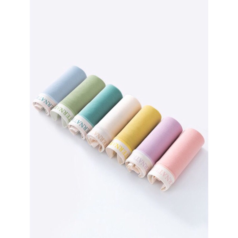 Quần lót nữ cotton trơn màu cao cấp kháng khuẩn cạp chữ INTERNATION 216