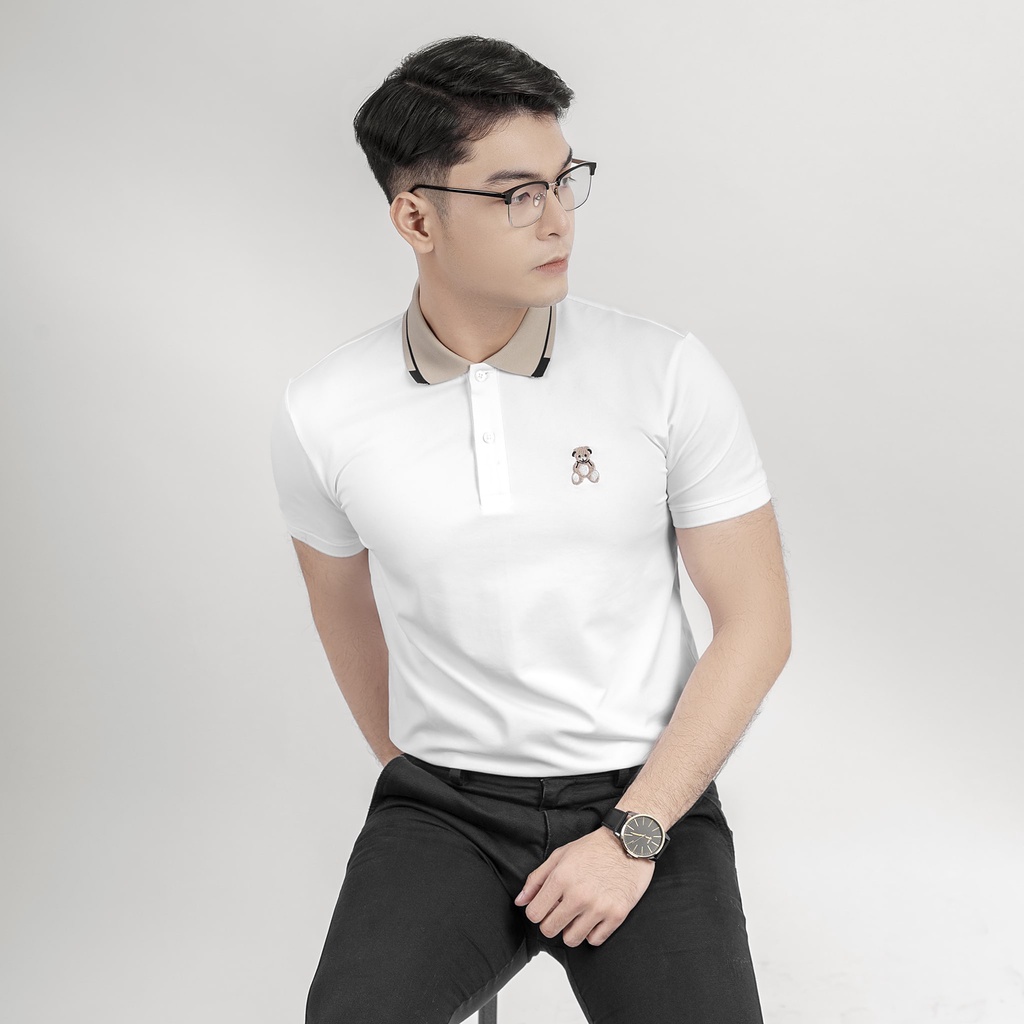Áo Thun Polo Nam Bearich in họa tiết vải Cotton cao cấp chuẩn form – HAFOS
