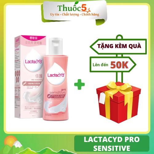 [GIÁ GỐC] Lactacyd Pro Sensitive Dung Dịch Vệ Sinh Phụ Nữ 150ml