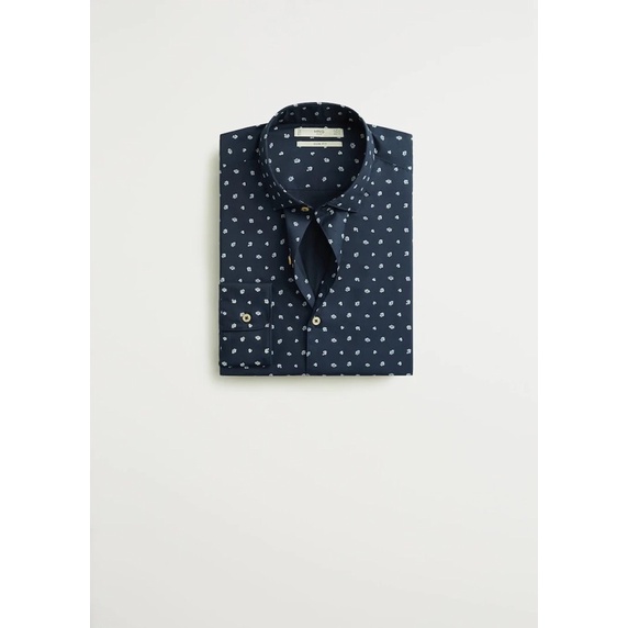 Áo sơ mi nam dáng Slim hoạ tiết in hoa