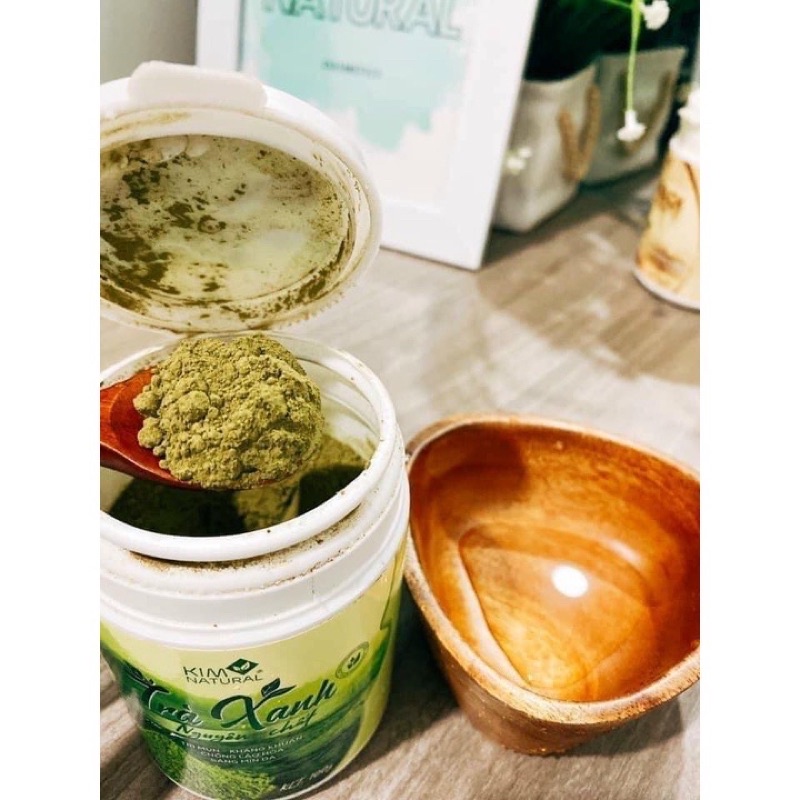 BỘT MẶT NẠ TRÀ XANH NGUYÊN CHẤT KIMNATURAL