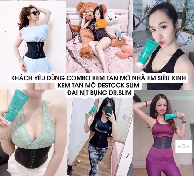 [tặng kèm gen nịt bụng] KEM TAN MỠ DESTOCK SLIM DR.LACIR - giảm cân nhanh chóng an toàn