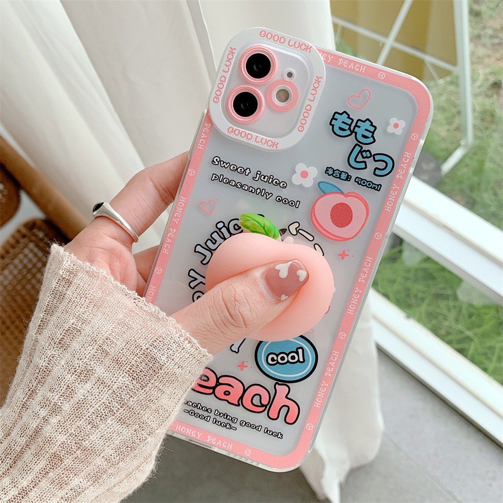 ốp dẻo gà vàng và trái đào cute iphone 7/8/se 2020/7 plus/8 plus/X/Xs/XS Max/11/11 pro max/12/12 pro max/13/13 pro max