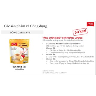 [DATE T10/2021] [MUA 1 TẶNG 1]  Cà phê FITNÈ Save 110g